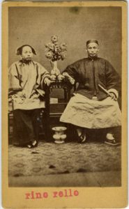 ANONIMO - COPPIA CINESE IN CASA, [Cina, 1865]